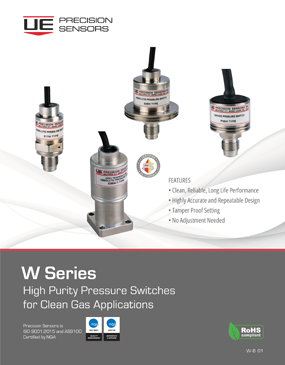 High Purity Pressure Switches For Clean Gas Applications